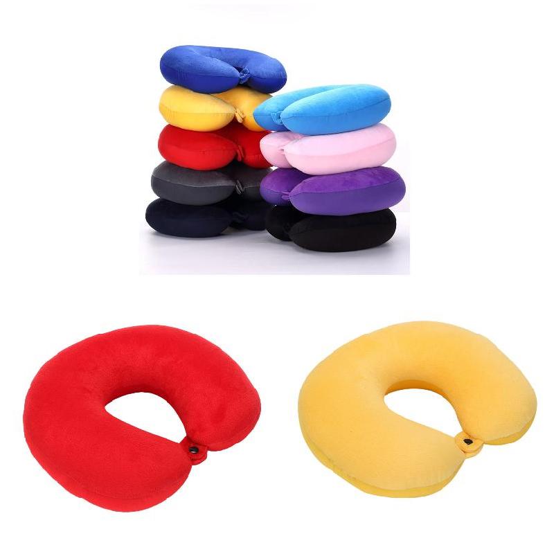 U Shaped Travel Pillow Particles Neck Car Plane Pillows Soft Cushion Home Outdoor Textile Pillow Home Textile Home Garden
