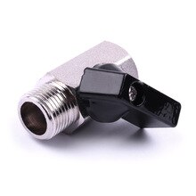 Mini válvula de esfera reta de cobre, válvula esfregada para artesanato resistente a altas temperaturas de cobre com válvula de jateado para óleo de ar e água