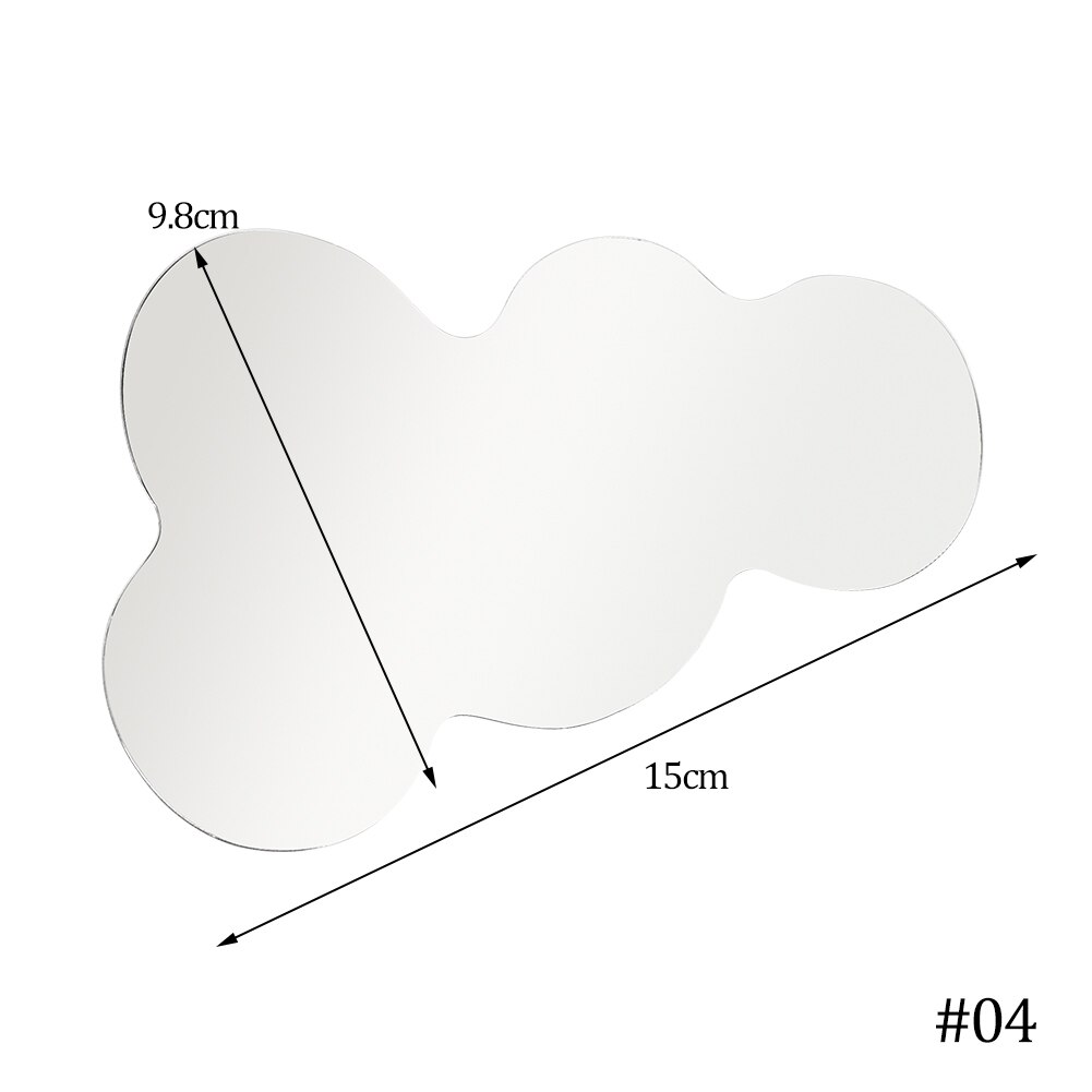 Ins Photo Props Acrylic Mirror Reflection Board Reflector Photography Props Shooting Background Ornaments Posing Photo Props: 2MM-Clouds