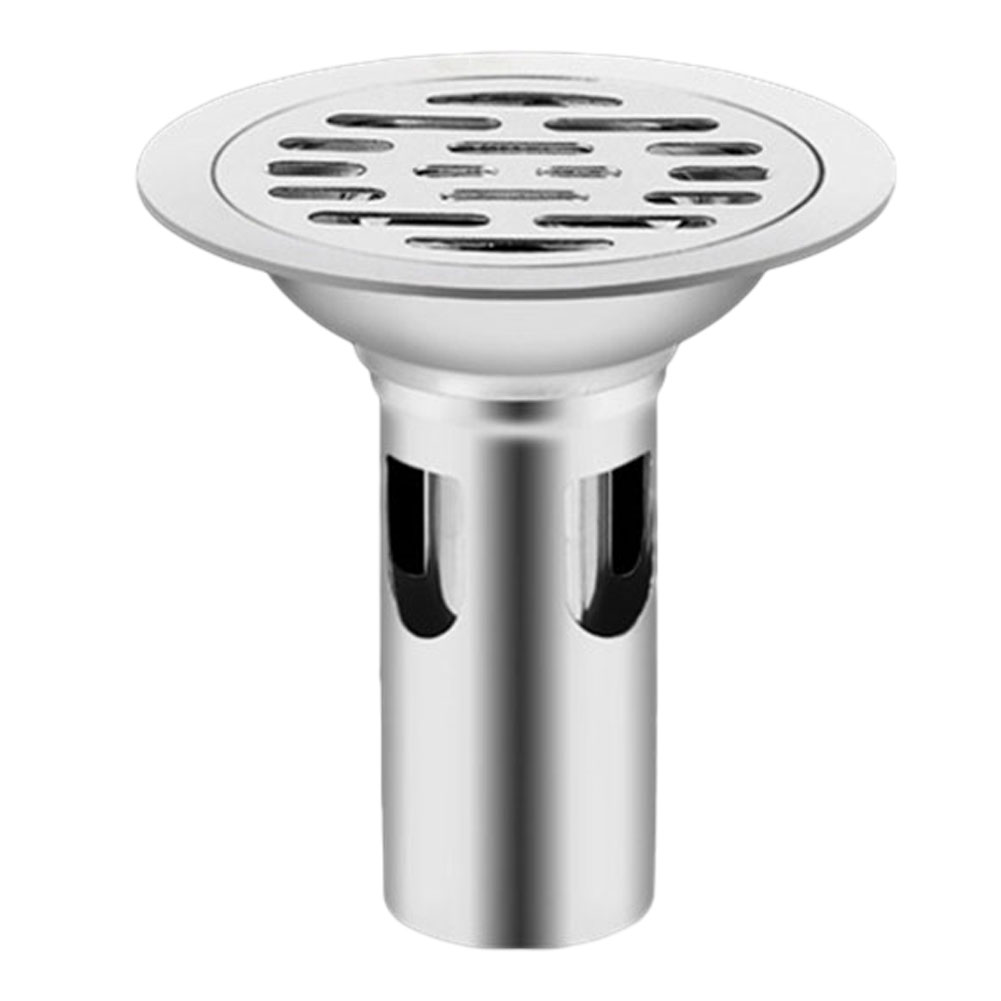 Desagüe de suelo de acero inoxidable, cubierta de filtro de agua para ducha, desagüe de suelo de alcantarillado individual y doble, 1 ud.: Rojo