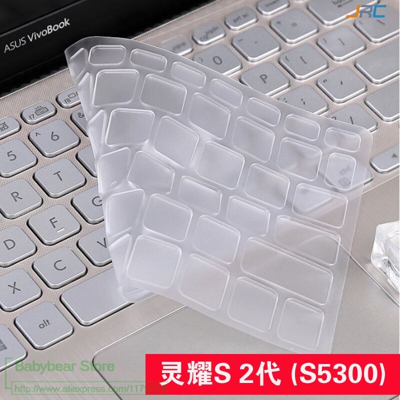 15.6 inch Keyboard Cover skin For Asus VivoBook 15 F512 F512U X512 S15 X512Fj X512FL X512UF X512UA X512FA X512da X512UB x512fb: clear