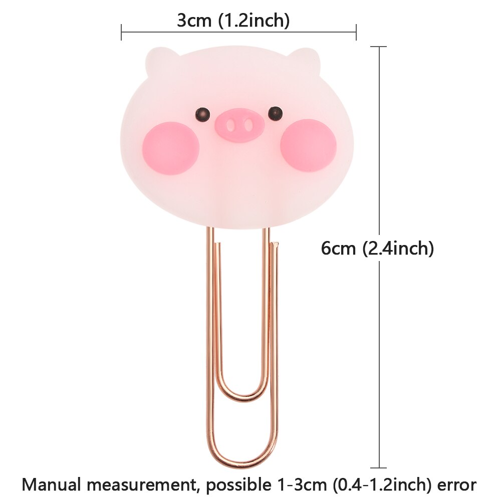 Animals Flower Paper Clips Bookmarks Kids Cute Book Mark Paper Clips Desk Organizer Stationery Office School Supply