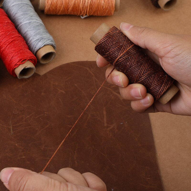 KAOBUY Colors Waxed Thread Leather Sewing Thread,Hand Stitching Thread For Hand Sewing Leather and Bookbinding
