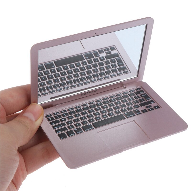 Eitelkeit Spiegel machen-hoch Mini Tasche Laptop Spiegel Computer Glas Frauen Mädchen Kreative Hause Dekorative Spiegel 1Stck