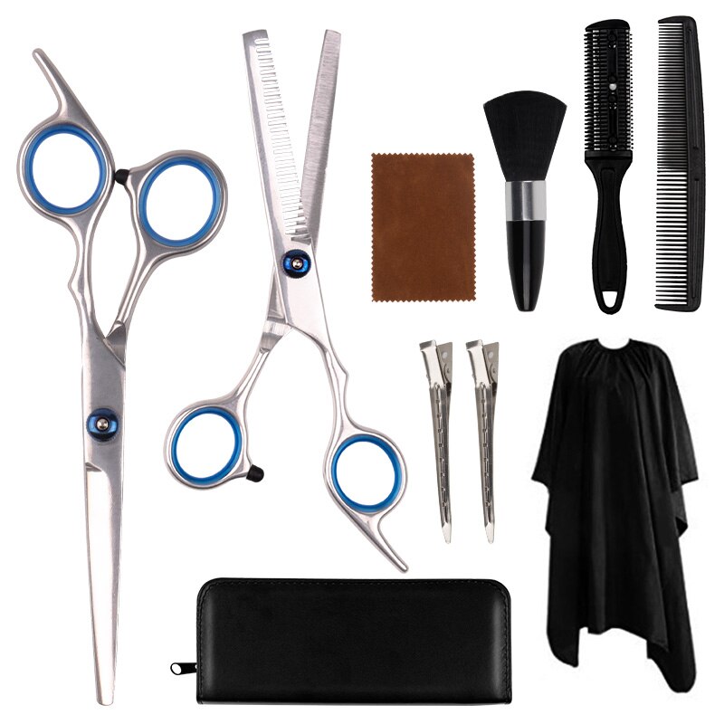 Barber scissors set A 4 piece set машинка для стрижки волос: Sky Blue