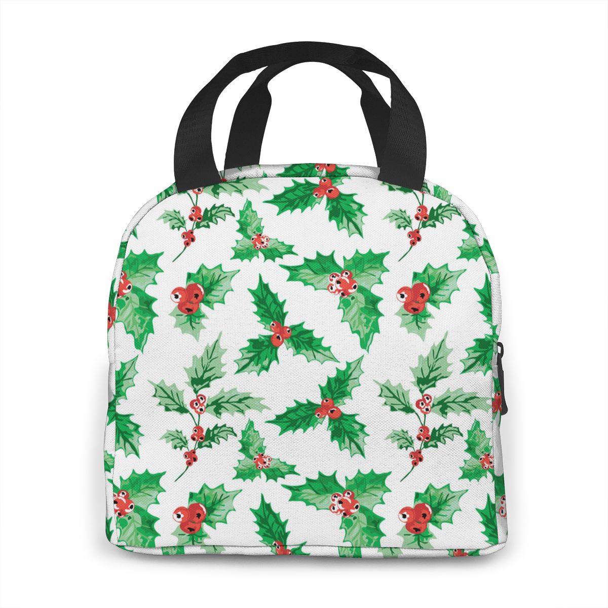 Geïsoleerde Lunch Tas Thermische Hulst Bessen Elements Tassen Cooler Picknick Voedsel Lunchbox Tas Voor Kinderen Vrouwen Meisjes Mannen kinderen