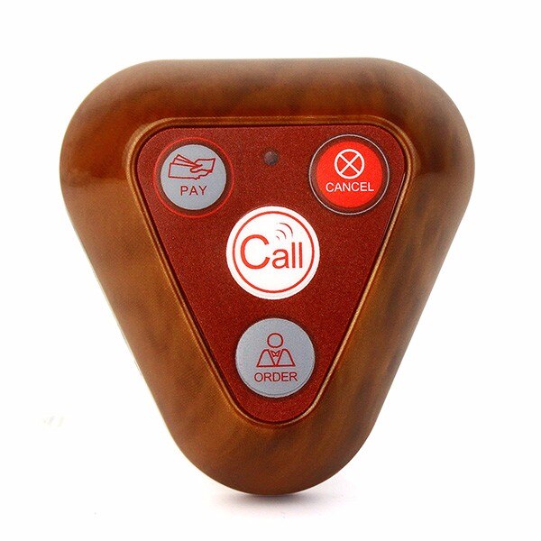 Téléavertisseur sans fil de bouton d'appel de téléavertisseur de Restaurant de système d'attente de téléappel de 433 MHz pour la restauration de centre commercial