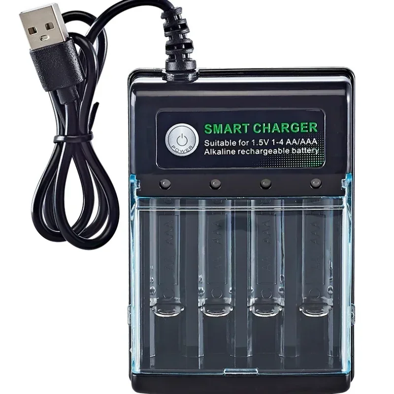 Batería recargable Original 1,5 V AA9800mAh + AAA8800mAh + cargador para ordenador reloj Radio videojuego cámara Digital AA AAAbattery: RED