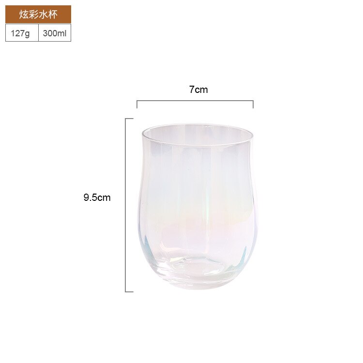 Verre à Cocktail Vertical nervuré en forme de tulipe, pour jus de fruits, verres à vin, ,: Colorful C
