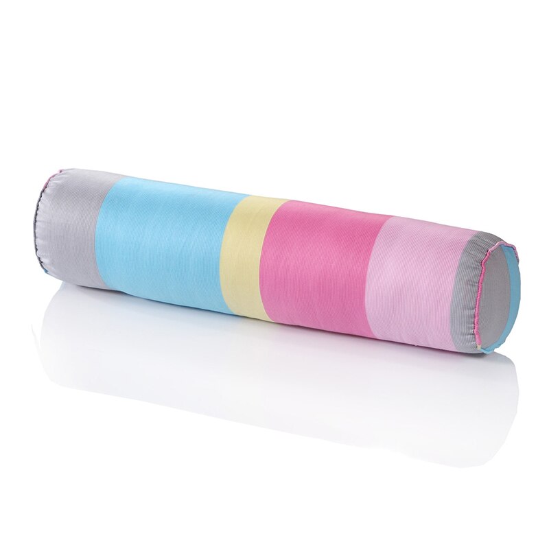 Multifunktion rund slik pude almindelig yoga pude kontor lur pude fløjl slibestof polstret bomuld sundhedspleje nakkepude: 004