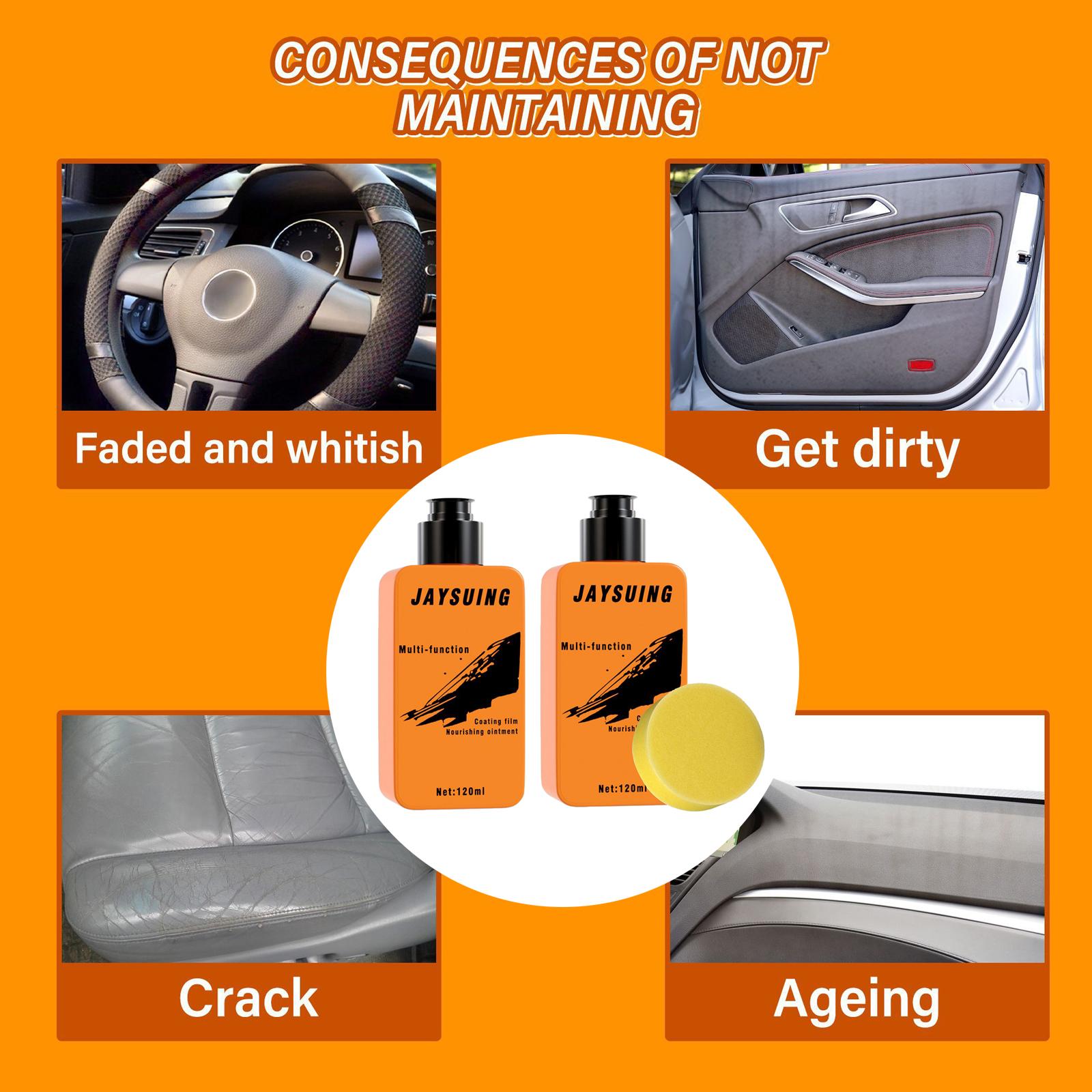 PU Leather Restorer PU Cleaner and Conditioner Interior PU Cleaner Washable PU Leather Renovation Paste for PU Surface