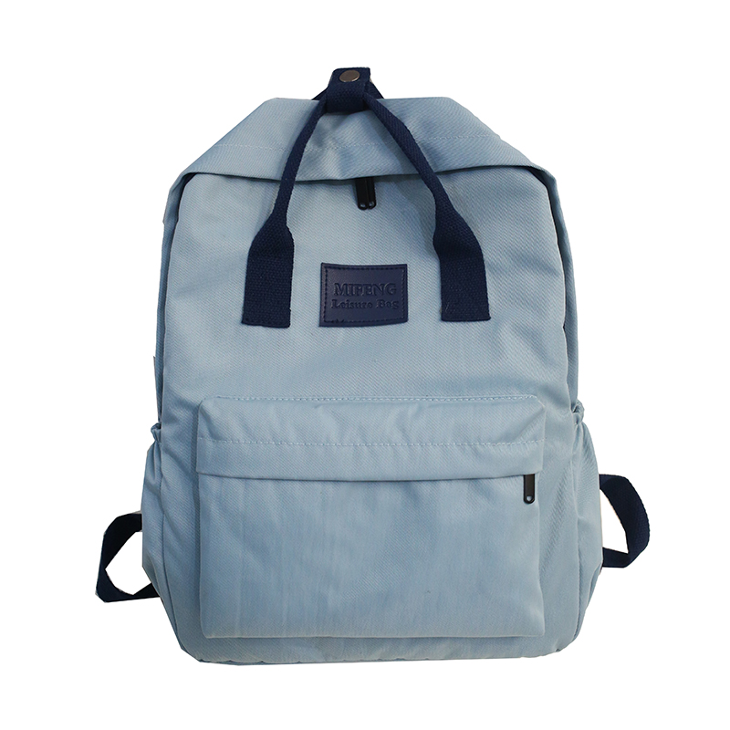 sacs d'école pour adolescentes enfants Nylon enfants étudiant sac à dos étanche adolescent sac à bandoulière enfant cartable: Blue
