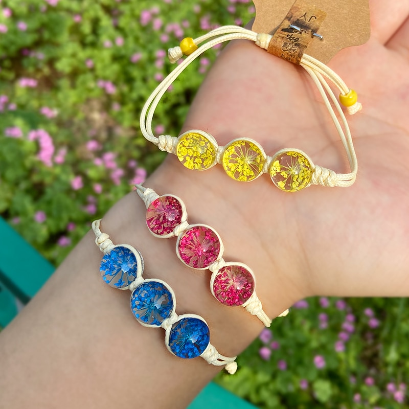 Dames armband met kristallen kralen, dames armband met bloemenpatroon, verstelbare maat, transparante kralenarmband, fijne sieraden