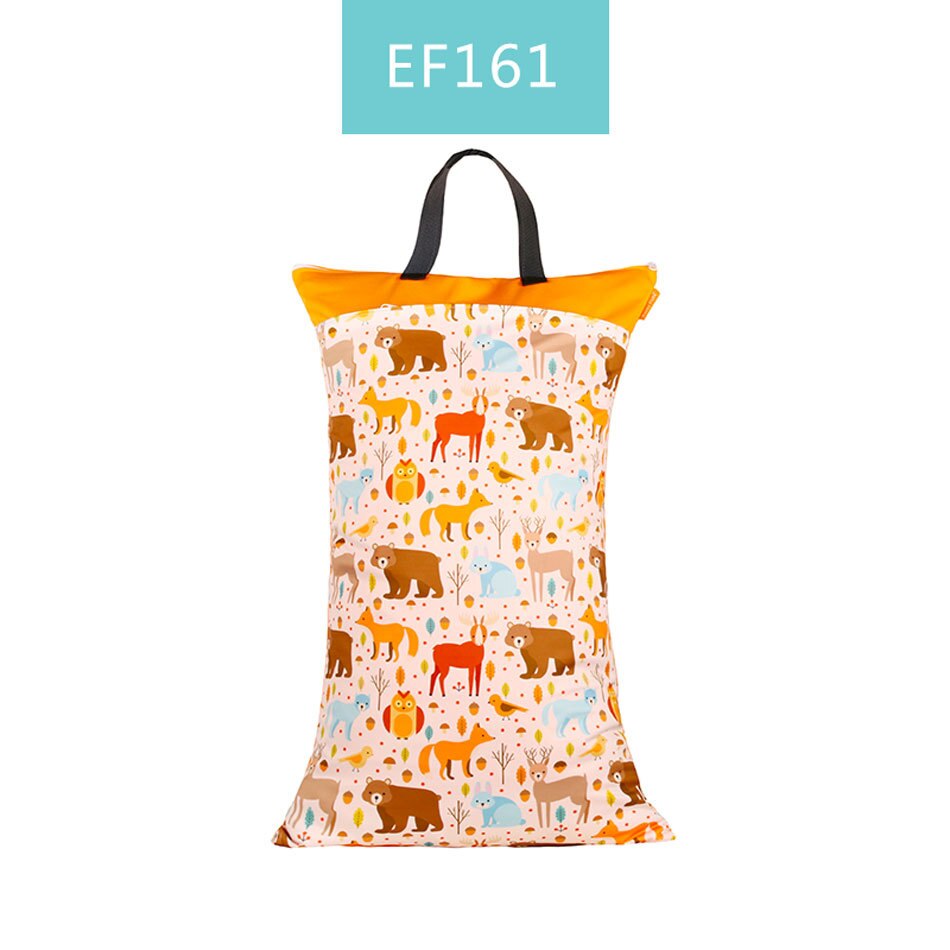 Bolsa de cubo grande para colgar pañales de tela, insertos de pañales de lavandería con dos cremalleras, impermeable, reutilizable, 1 pieza: EF161