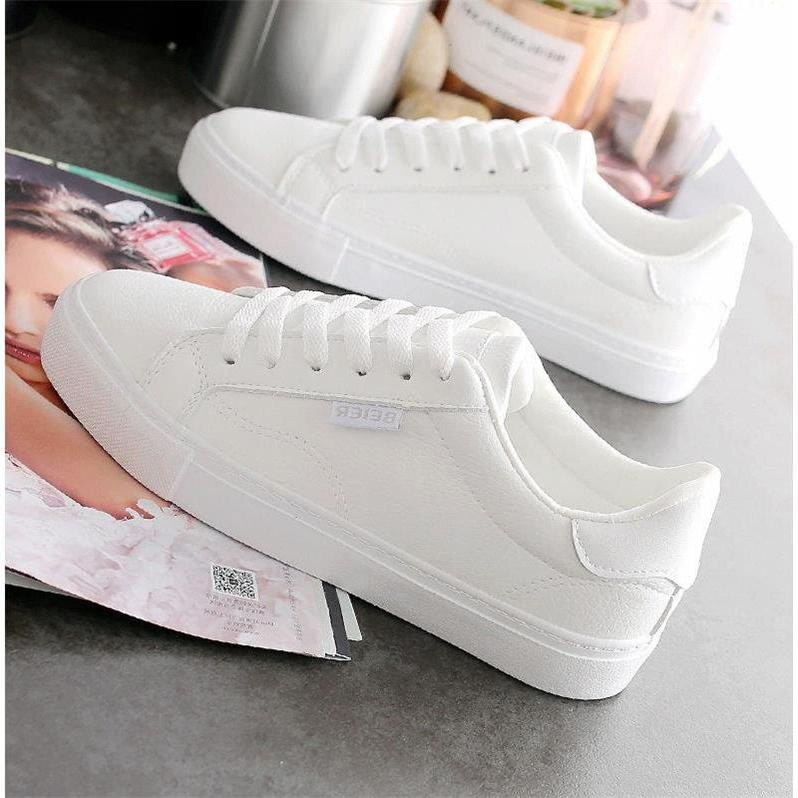 Cuir Petite Chaussure Blanche Femme Petites Chaussures Blanches