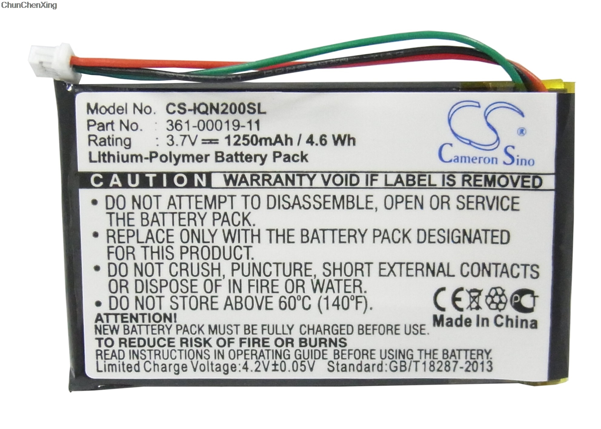 Cameron Sino 1250 Mah Batterij Voor Garmin Nuvi 200, 200W,205,205T,205W,205WT,250,252W, 255, 255T, 255W, 255WT,260, 260W, 260WT, 270