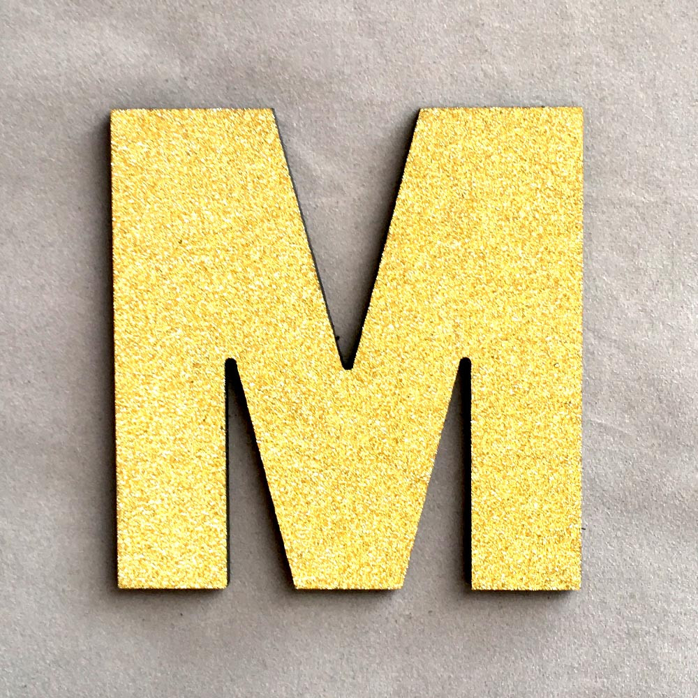 DIY Foam Letters Gold Alphabet Sticker Wedding Birthday Party Home Decorations: M