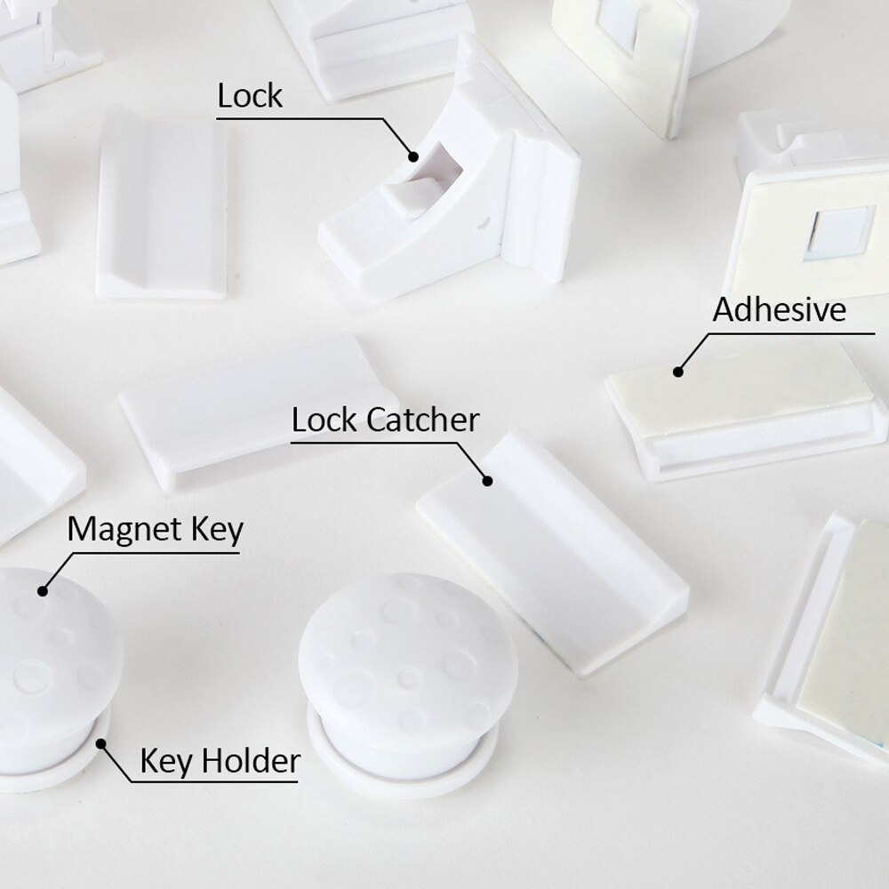 Magnetic Child Safety Lock Limiter Children Protection Baby Safety Lock Invisible Lock Kids Security Drawer Latch Cabinet Door