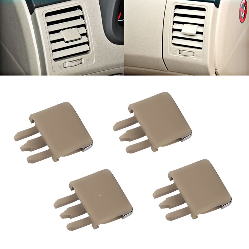 Til toyota corolla sagitar 4 stk air conditioning ventil bil center dash a / c ventil louvre blade skive air conditioning leaf clip