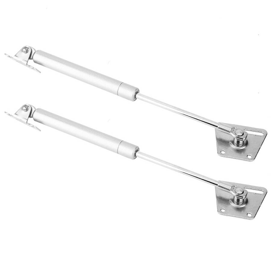 2Pcs 100N Furniture Cabinet Flap-Up Door Gas Spring Strut Pneumatic Lift Support: Iron head