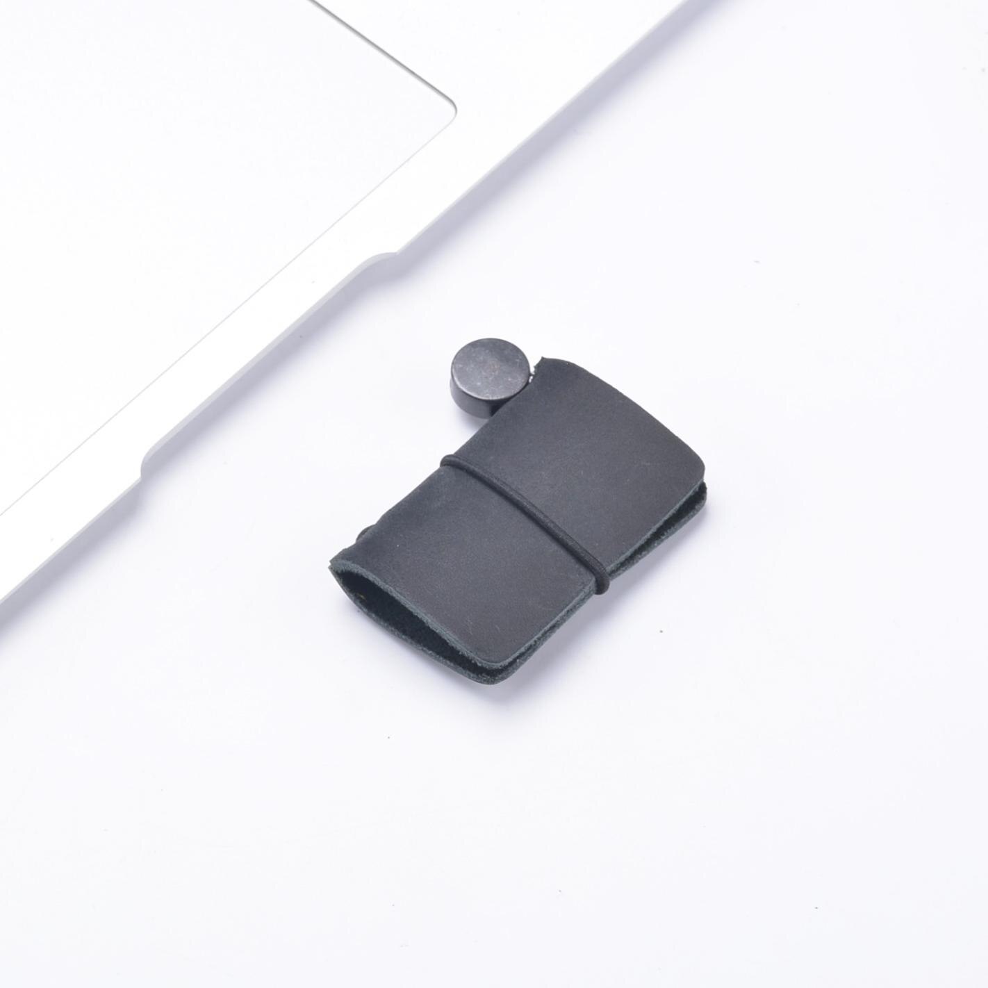 Fromthenon Vintage Retro Pendant For Midori Diary Leather Very Mini Travellers Notebook Decorative Tool Cute Kawaii Stationery: BLack