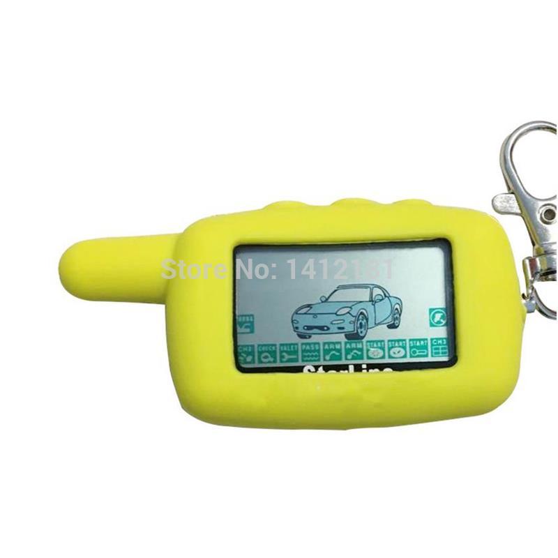 A9 LCD Remote Control +Silicone Key Case for Two way car alarm Starline A9 Keychain jaguar ez-Beta A8 A6 KGB FX5 FX-5 FX-3 FX3