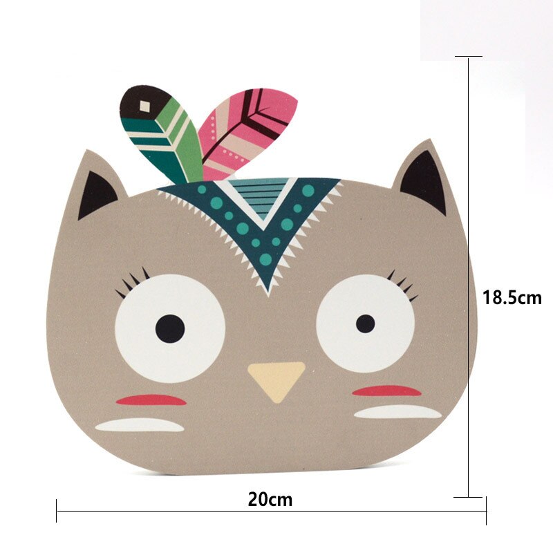 Autocollants muraux 3D animaux de style nordique, décoration pour chambre d&#39;enfant, Stickers muraux: Model 4