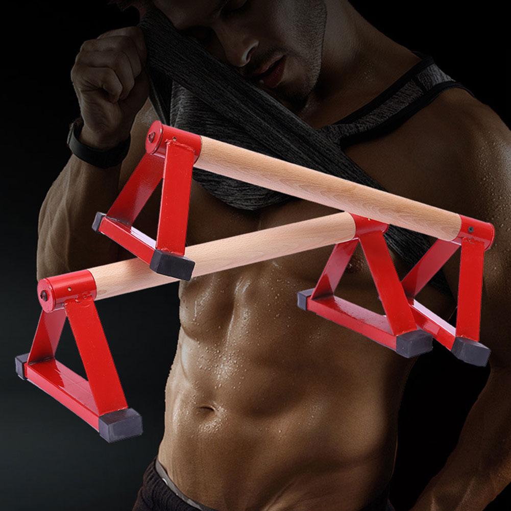 Parallettes Gymnastik Holz Parallettes Bar Gymnastik Handstand Fitness Ausrügestochen Für Männer Frauen Liefert