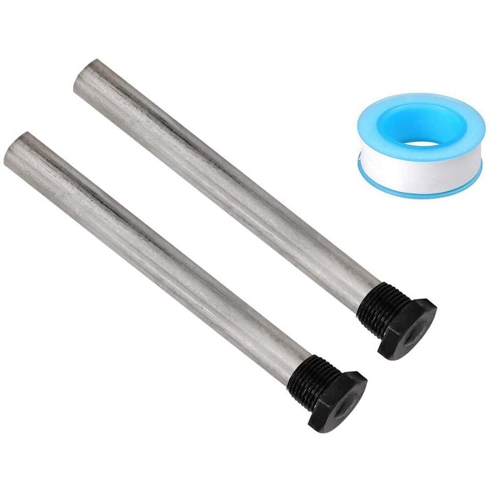 RV Water Heater Anode Rod for Atwood Heaters, 2 Pack 1/2Inch NPT RV Water Tank Anode Rod for RV Heater: Silver