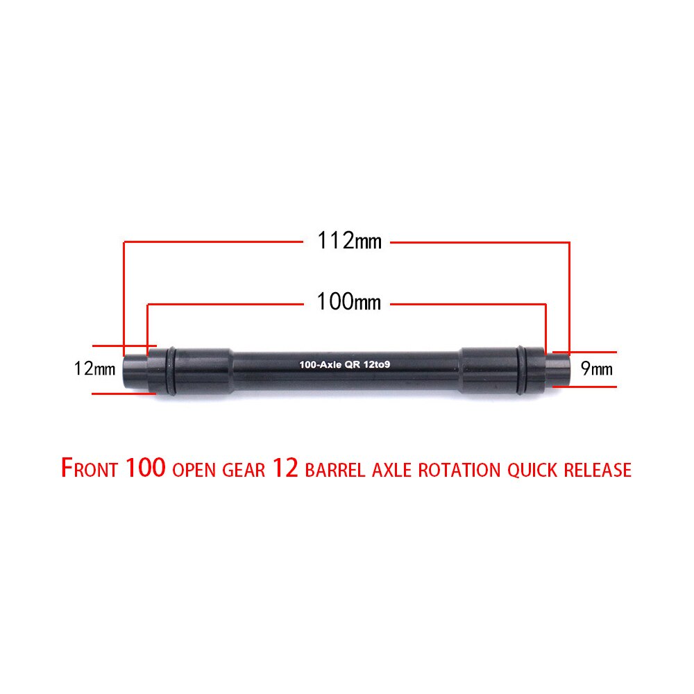 Rijden Fiets Mountainbike Hub Drum Hubs As Conversie 12 Om 9Mm 15 Om 9Mm Aluminium Quick-veranderen 100Mm/142Mm/148Mm: 100ALXE12to9
