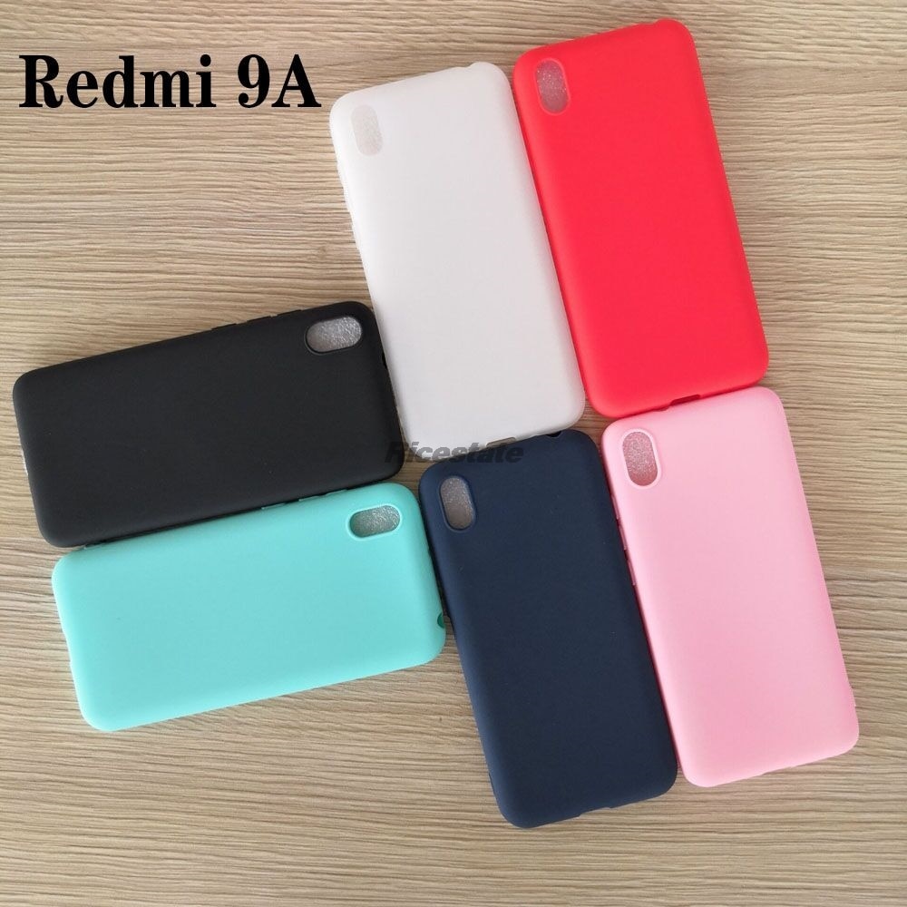 per Il caso di Xiaomi Redmi 9A Nero Opaco Della Copertura Del silicone Molle di TPU Casi Della Copertura Posteriore per Xiomi Xiaomi Redmi 9A 9 UN A9 Redmi9A Cassa Del Telefono