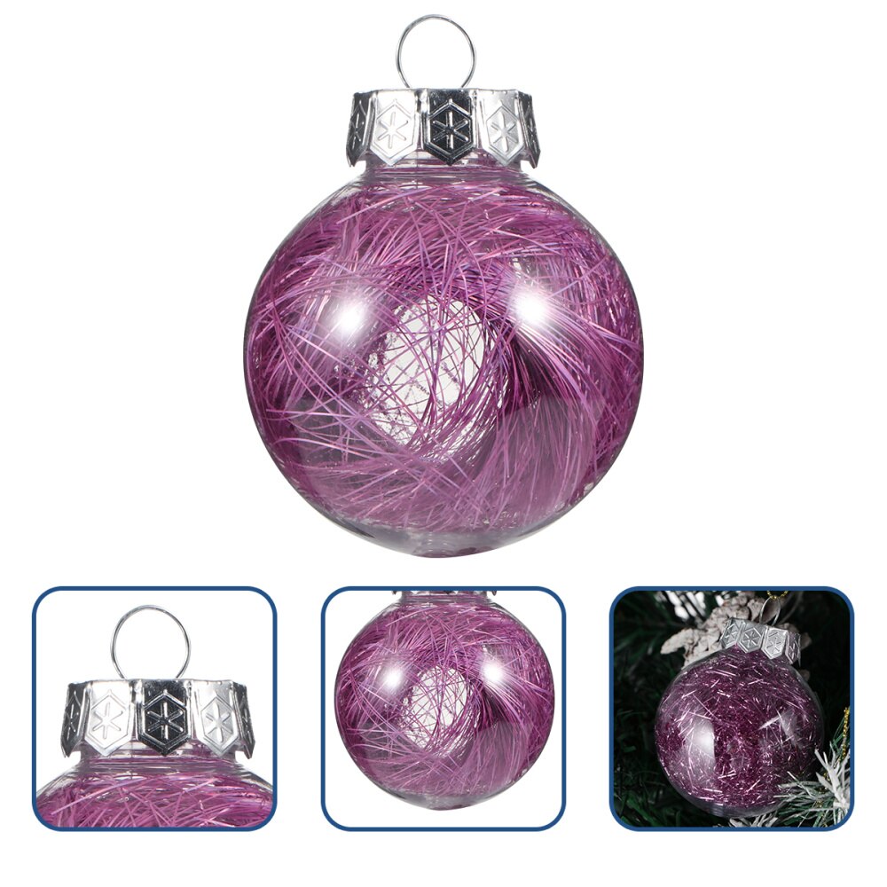 30Pcs Christmas Christmas Adorn Xmas Tree Decoration Party Supplies: Pink