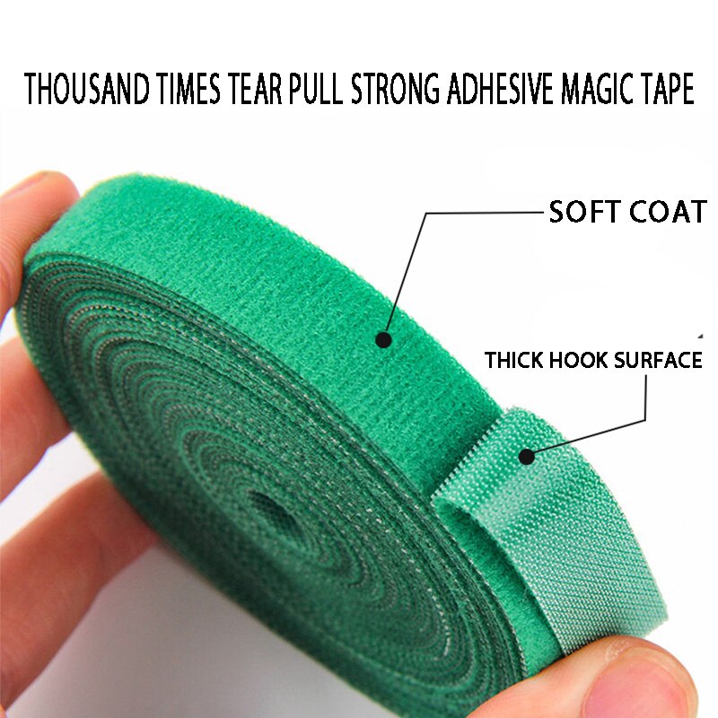 5 Meters/roll magic tape nylon cable ties Width 2 cm wire management cable ties 6 colors to choose from DIY Velcro