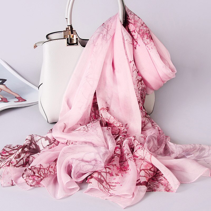 100% Echte Zijde Sjaal Voor Vrouwen Natuurlijke Zijde Sjaals Wrap Voor Dames Luxe Print Grote Pure Zijden Sjaal foulard: Color 11