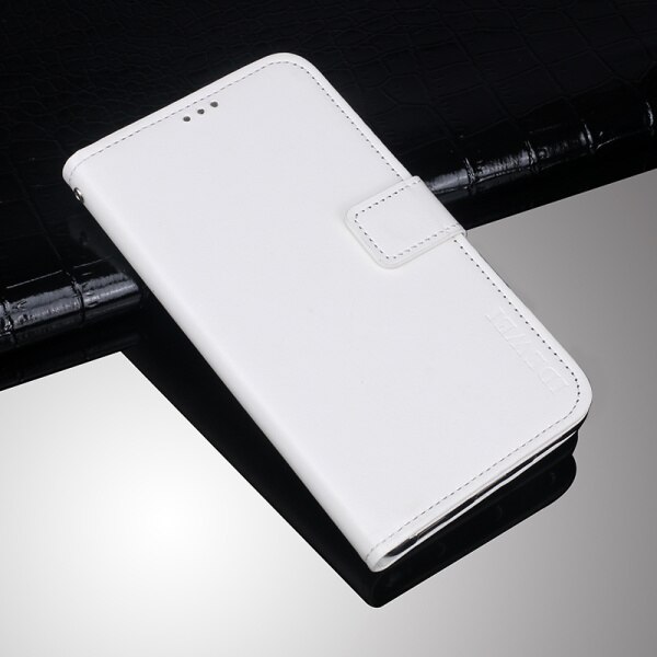 Til oppo  a91 etui flip tegnebog business læder fundas telefon etui til oppo  a91 cover capa med kort slot tilbehør: Hvid