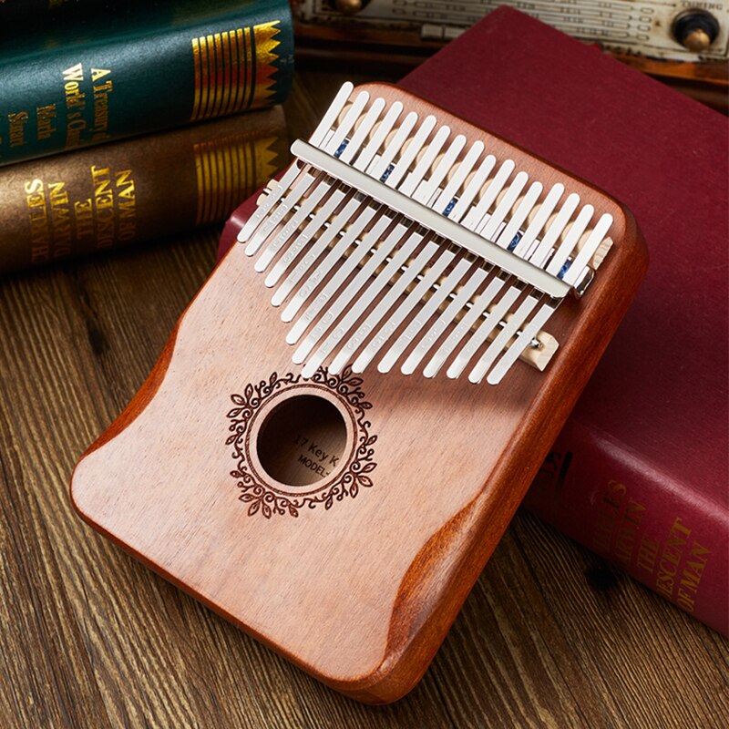 Kalimba 17 Toetsen Thumb Piano Handguard Hout Mahonie Mbira Body Muziekinstrumenten Kalimba Piano Creatieve Muziekdoos