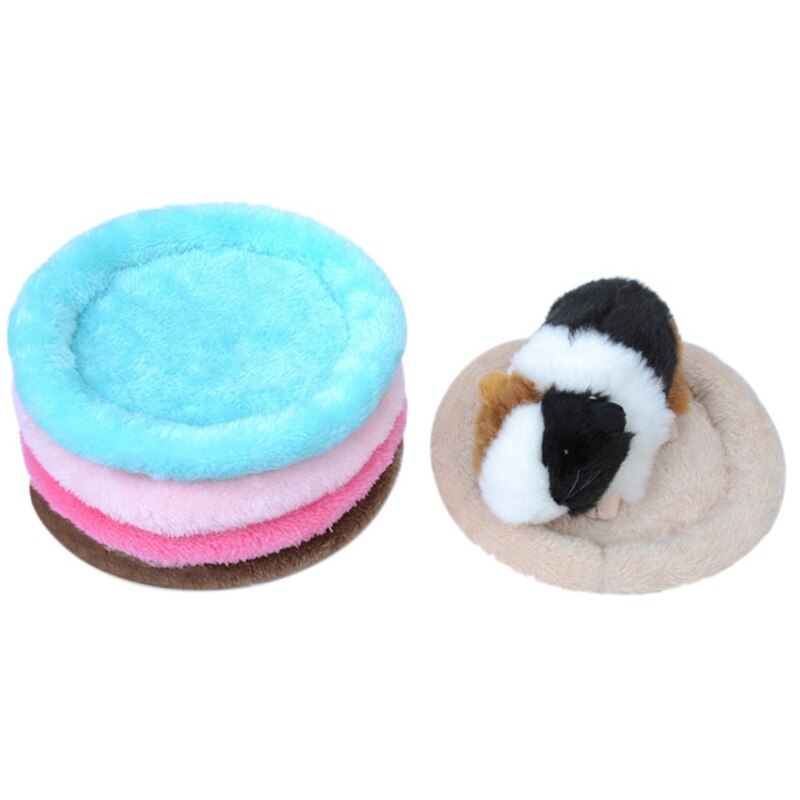 Cama de conejillo de indias de lana suave para invierno, miniesterilla para hámster, rata, cama para dormir, sofá para casa de hámster, erizo, suministro para mascotas