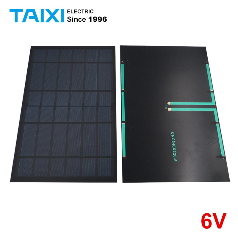 6V 0.6/1/1.1/2/3.5/4.5/6/10W druipen solar panel Mini zonnepaneel DIY solar panel