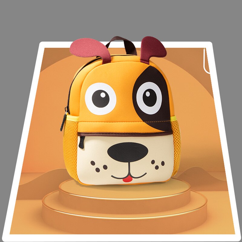 Leuke Kid Peuter Schooltassen Rugzak Kleuterschool Kinderen Meisjes Jongens Schooltas 3D Cartoon Dier Zak: Puppy