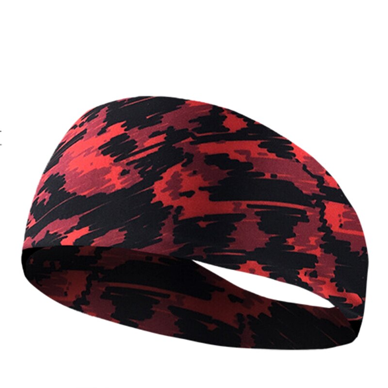 Fietsen sportschool stretch sport haarbanden zweet hoofdband zweetband willekeurige kleur