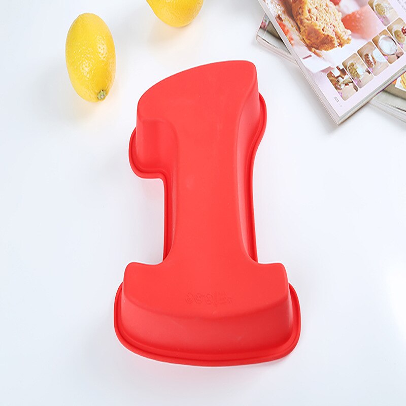0-9 Silicone Digital Cake Mold Cake Numbers Shape Cake Decoration Tool For Wedding Birthday Anniversary