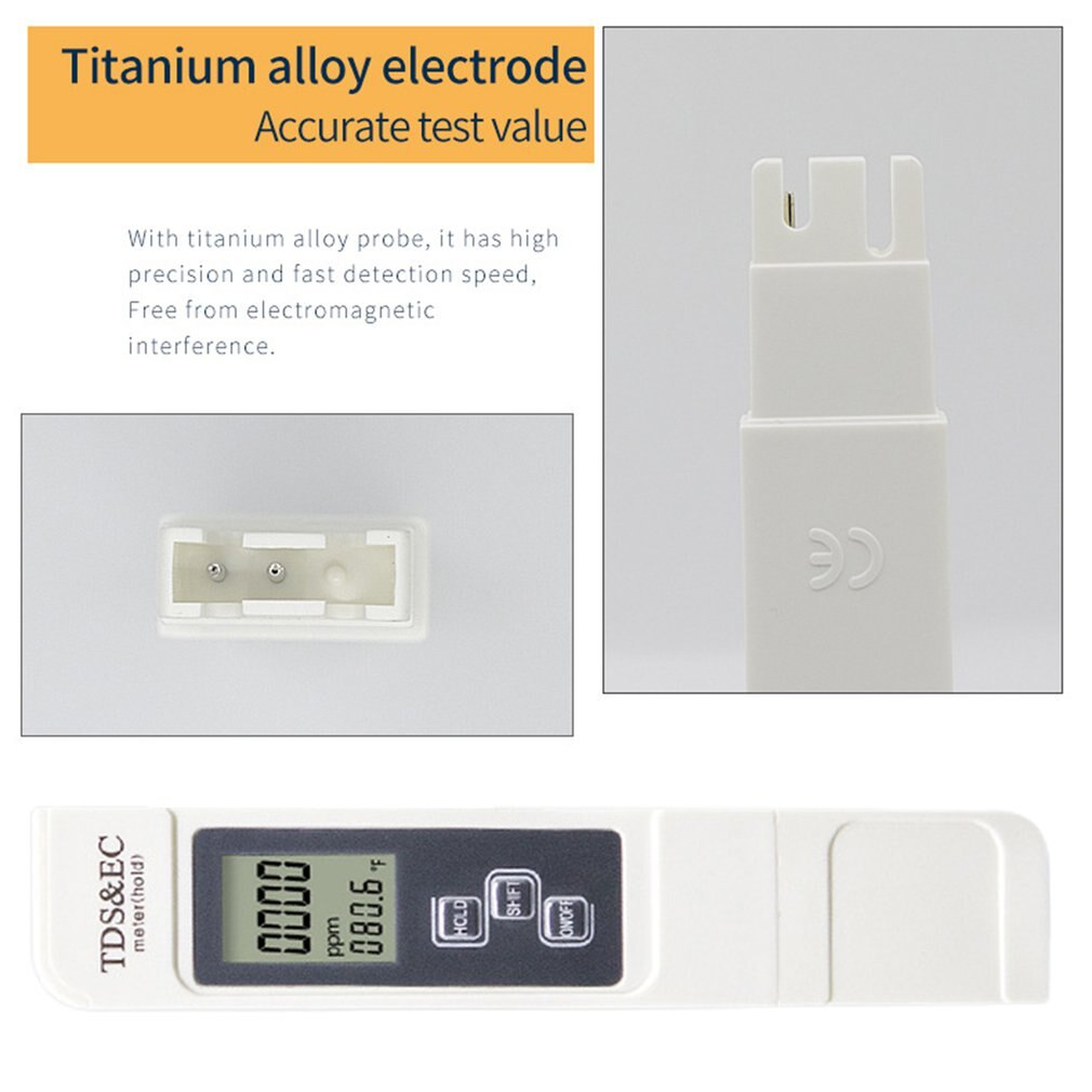 PH And TDS Meter Combo 0.01ph High Accuracy Pen Type PH Meter ± 2% Readout Accuracy 3-in-1 TDS EC Temperature Meter