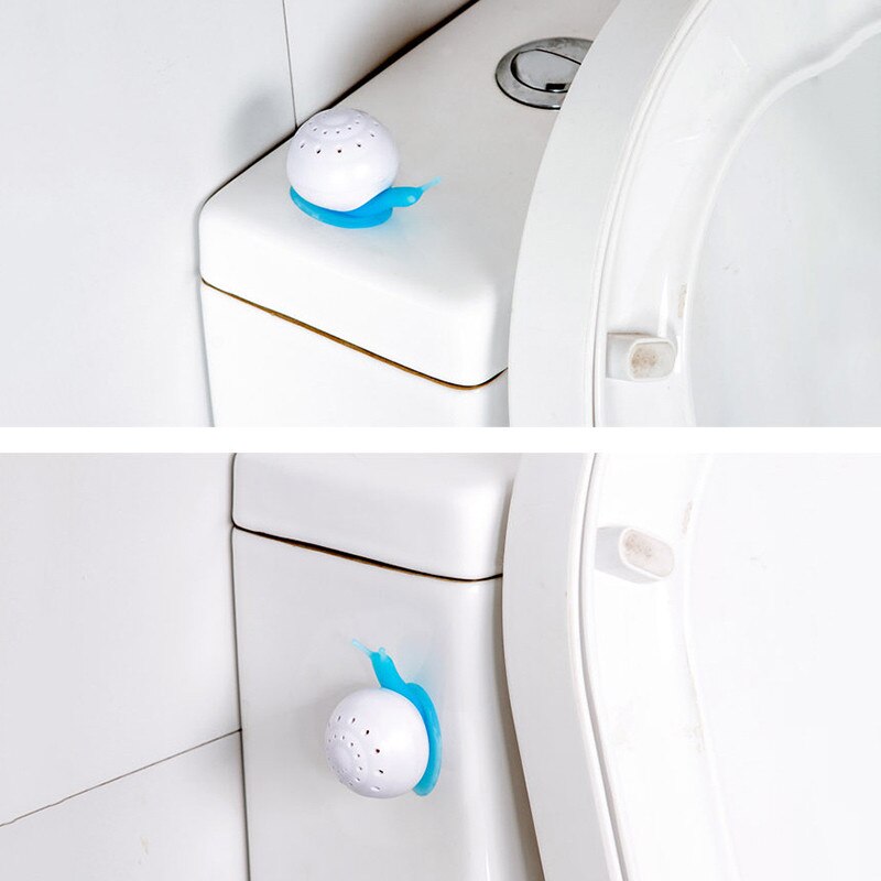 Genanvendelig indendørs bil luftfrisker sød snegleform sugekop garderobe soveværelse badeværelse toilet deodorant solid luftfrisker