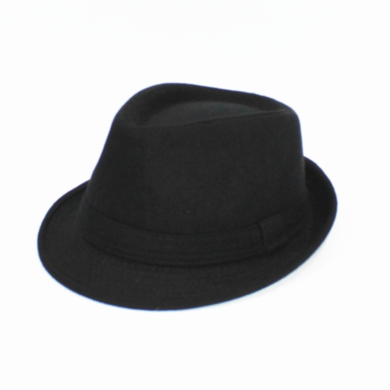 Efterår og vinter ældre mænd uld hatte, mandlig tyk varm filt trilby hat udendørs jazz hat