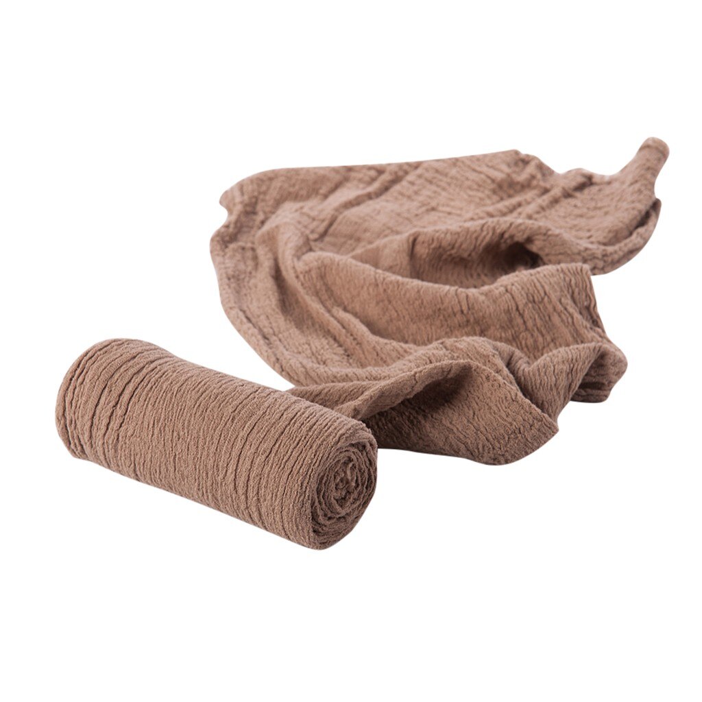 Nyfødt fotografering babyfotografering elastisk wrap rekvisit outfits børns jakkesæt tøj детский костюм новый  #y5: Kaffe