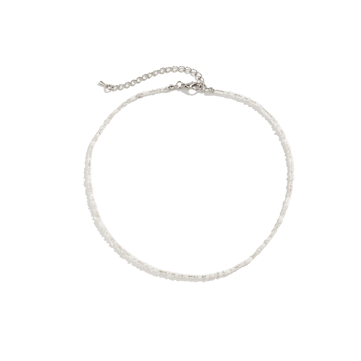 Salircon, collar bohemio de cuentas de semillas de colores mezclados, collar de clavícula, gargantilla con cuentas de arroz acrílico de tendencia, joyería de playa de verano para mujer