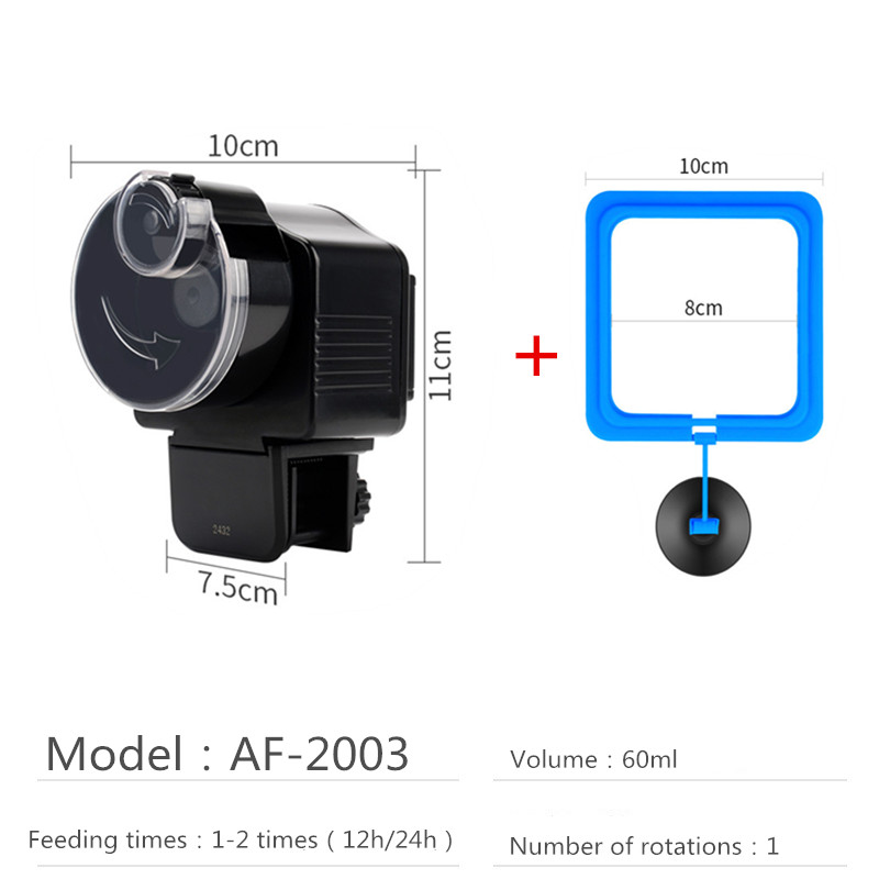 Resun AF-2003 AF-2009D automatic feeding device of aquarium aquarium fish automatic feeding device of small ornamental fish: AF-2003 set 2