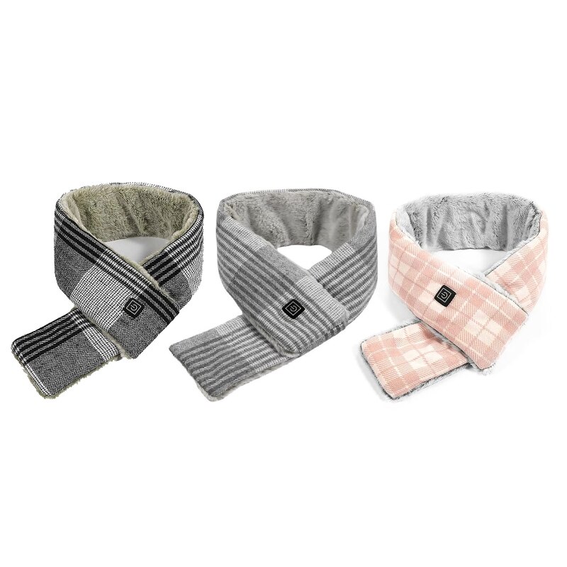 Heated Scarf Electric Heat Scarves with 3 Heating Levels Rechargeable Shawl Neck Warmer for Women Men