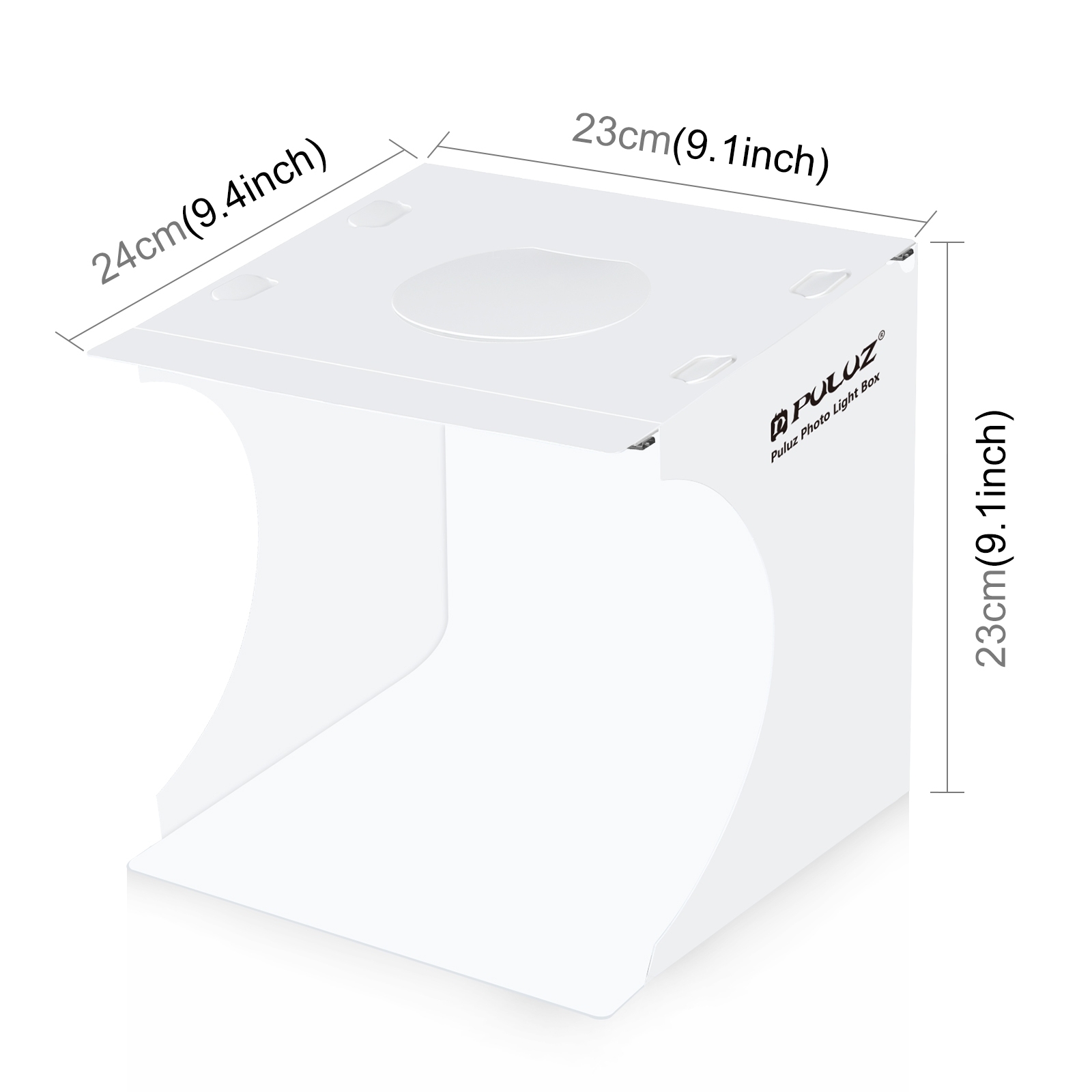 PULUZ 20cm 8.7 inch Mini LED Panel Folding Portable 1100LM 550LM Light Photo Lighting Studio Shooting Tent Box Kit 2 Backdrops