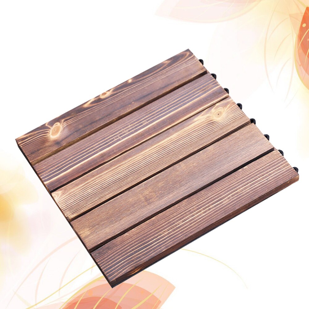 1pc Durable Interlocking Flooring Tile Patio Paver Interlocking Deck Tile for Party Garden: Default Title